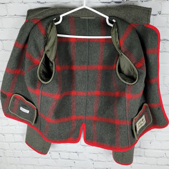 VINTAGE | plaid wool mohair single button blazer - Picture 2 of 8